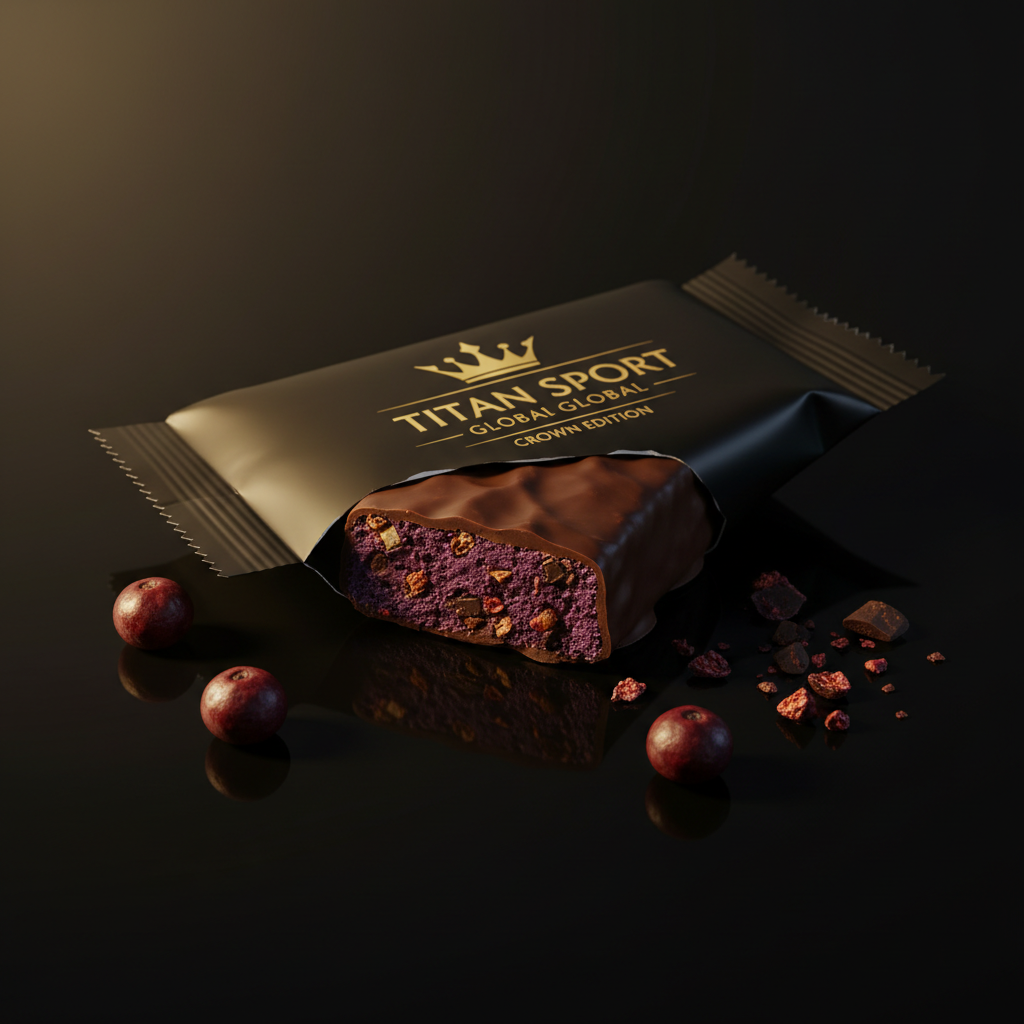 TITAN Crown Dark Chocolate Açaí Berry Protein Bar - Crown Edition