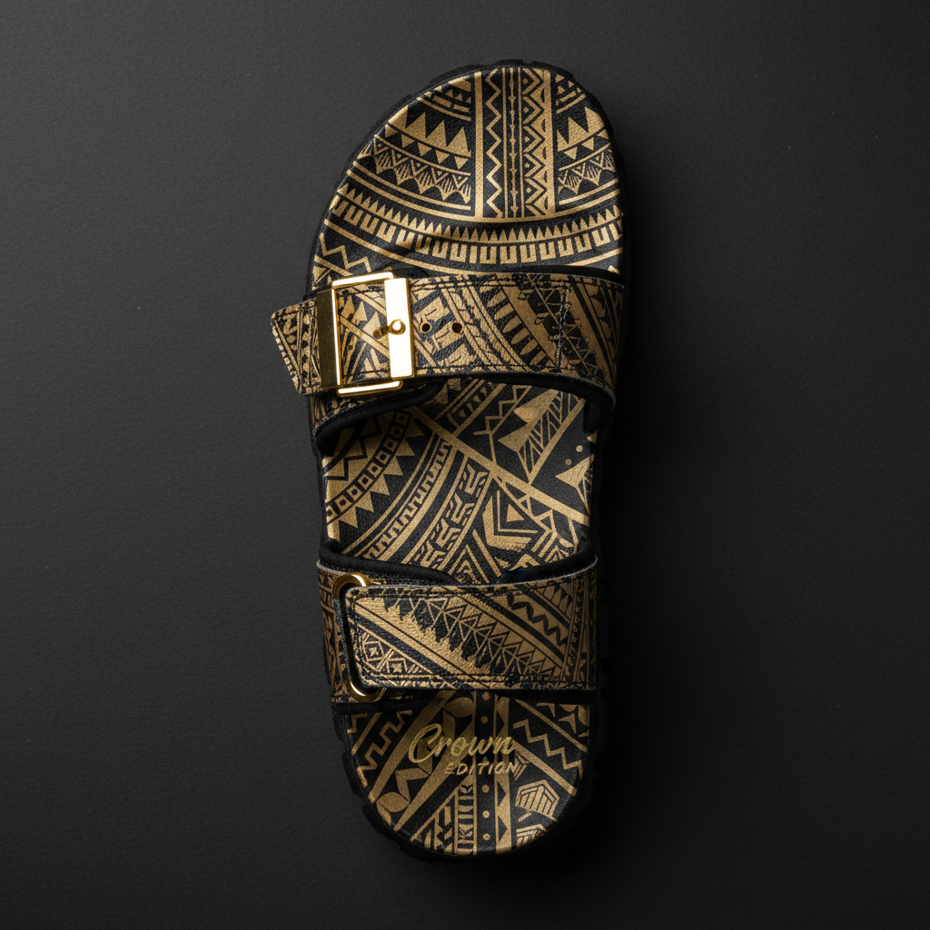 TITAN Tribal Men's Outdoor Sandal tattoo art Crown Edition