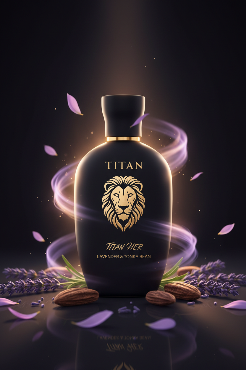 TITAN HER Lavender & Tonka Bean Fragrance Bottle