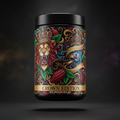 TITAN Soy Protein Isolate Chocolate Crown Edition — bold tattoo-style artwork