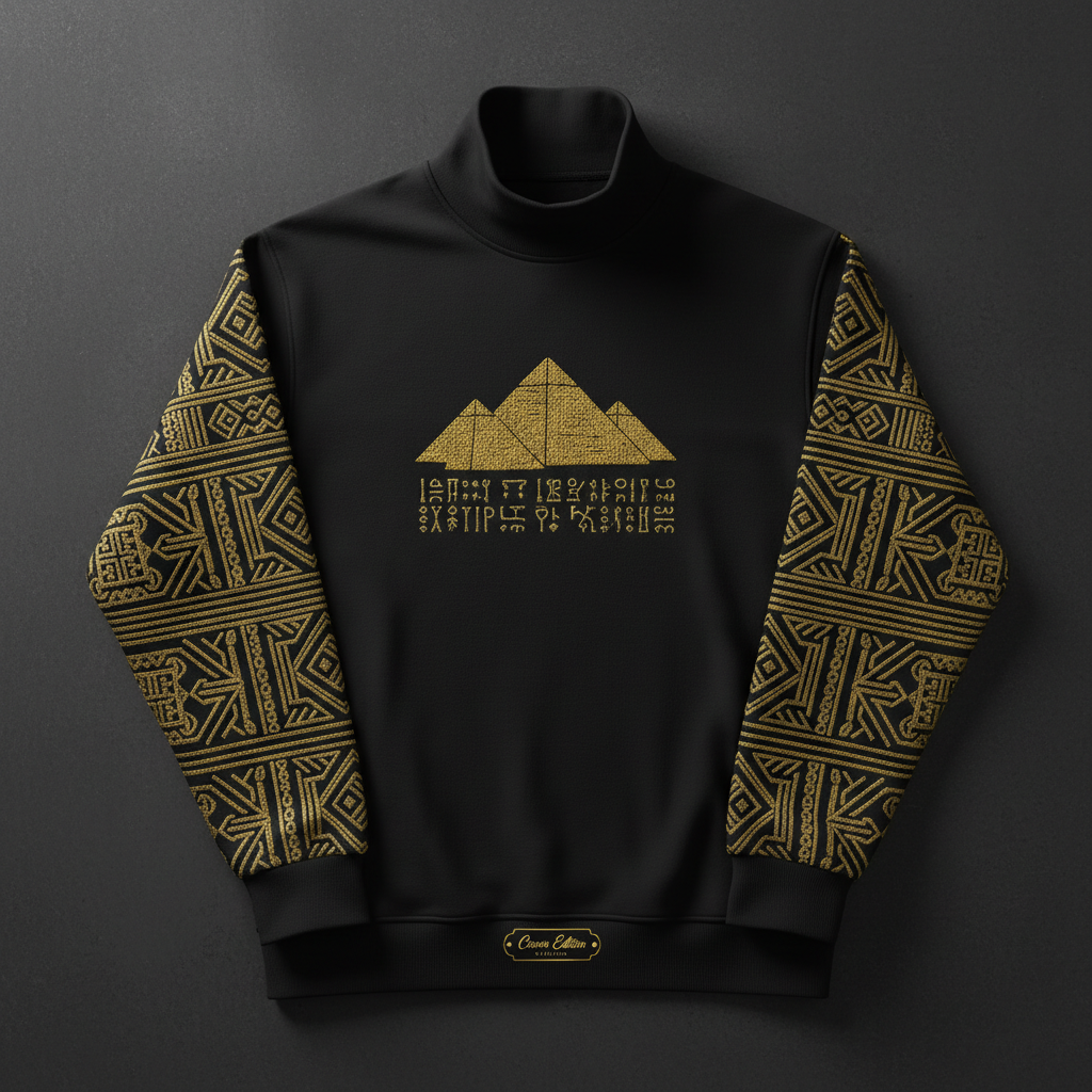 TITAN Nubian Kingdom Crewneck Turtleneck — Meroe Edition
