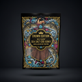 TITAN Protein Fish Jerky Sea Salt Cod — Crown Edition bold tattoo-style artwork