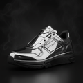 TITAN Chrome Silver Low Top Mirror Edition Sneaker