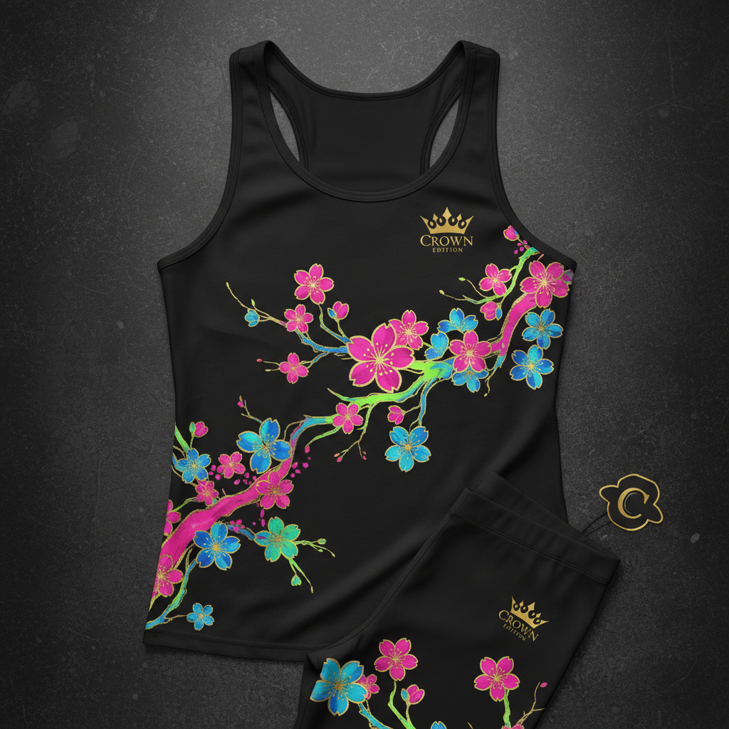 TITAN Women's Neon Sakura Storm Tank — Hanami Edition