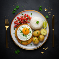 TITAN Bolivian Silpancho Egg Vegetarian Muscle Dinner