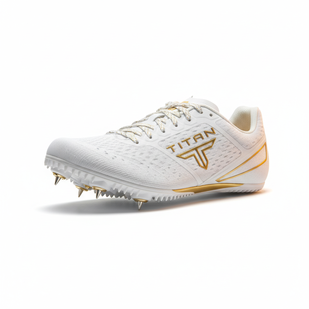 TITAN Sprint Spike Track Shoe All White