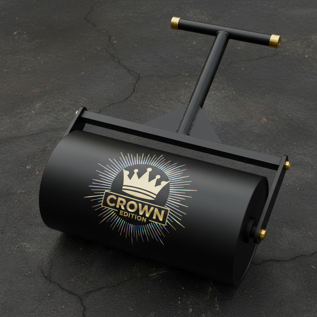 TITAN Crown Edition Cricket Pitch Roller Matte Black Gold