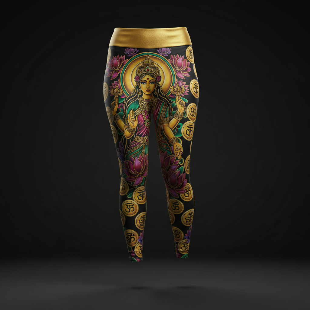 TITAN Plus Women's Lakshmi Abundance Leggings — Spiritual Crown Edition sizes 1X–5X