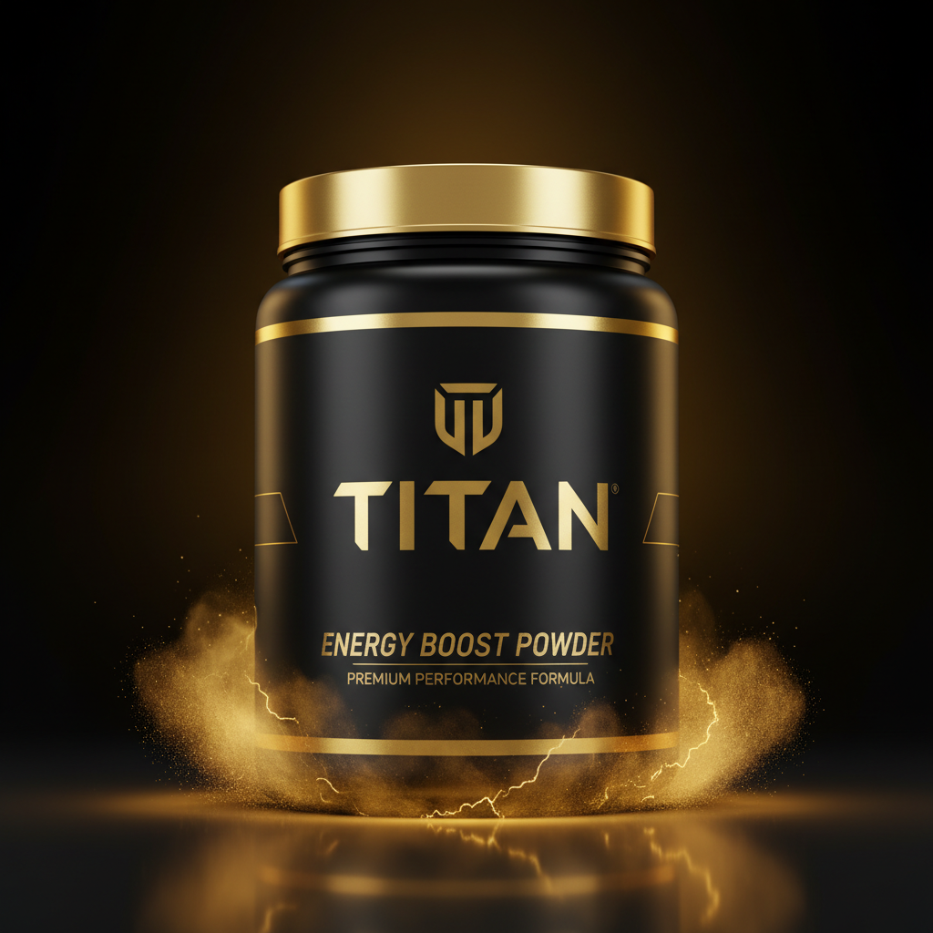 TITAN Max Energy Pre-Workout - Black & Gold Explosive Formula