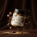 TITAN Organic Hazelnut Butter Dark Chocolate Swirl — ultra-premium luxury editorial product shot