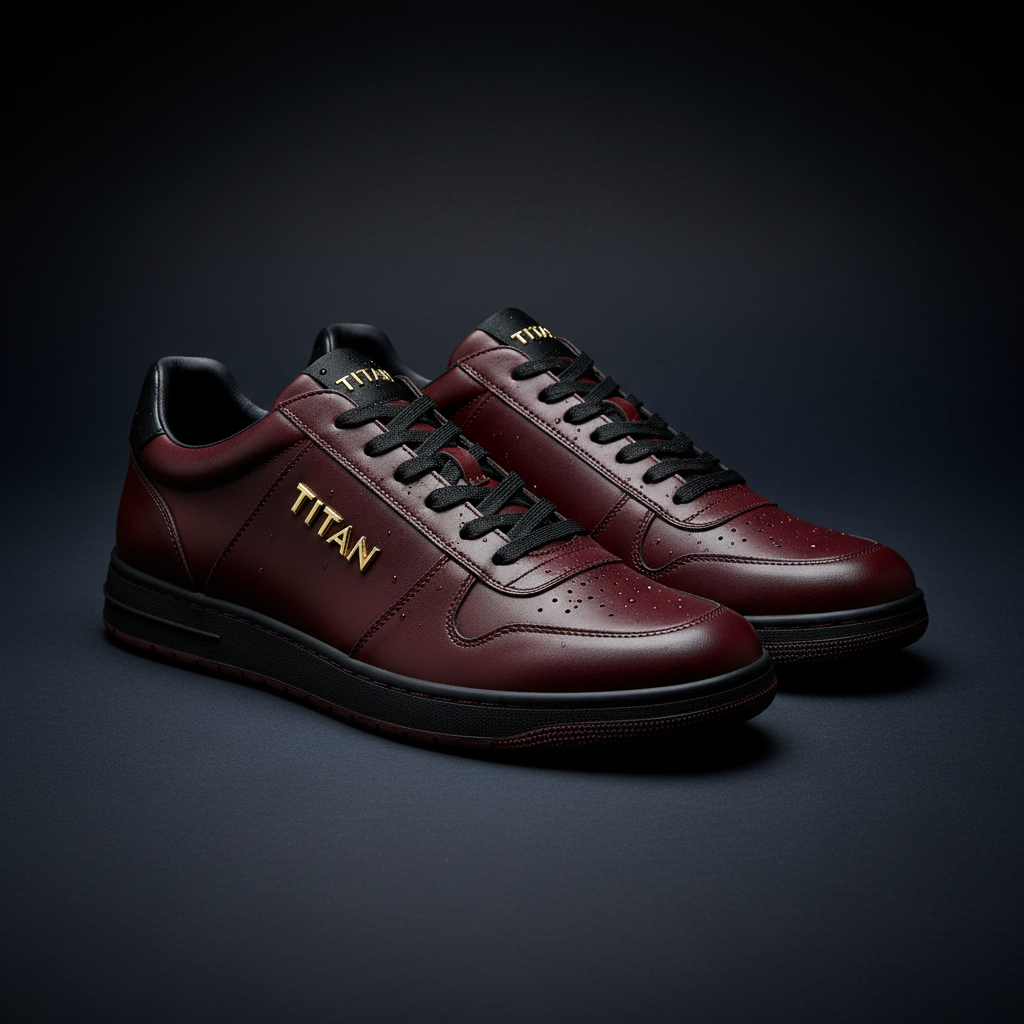 TITAN Burgundy Wine Low Top Prestige Edition