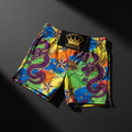 TITAN Crown Edition Kids Dragon Athletic Shorts — bold colorful tattoo artwork
