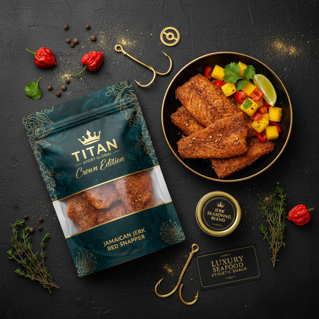 TITAN High-Protein Jerk Red Snapper Snack Pack