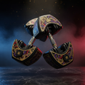 TITAN Crown Edition Adjustable Dumbbell Set — Matte Black & Gold