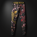TITAN Crown Edition Men's Compression Tights — Japanese koi fish and cherry blossom tattoo artwork