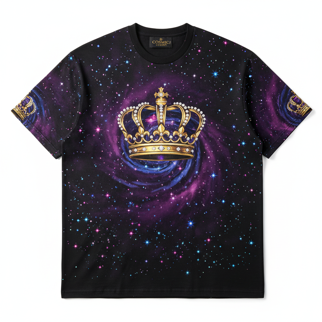 TITAN Galaxy Crown Men’s T-Shirt — Crown SWAG Edition