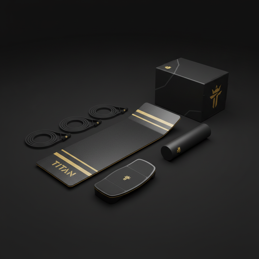 TITAN All-In-One Skier's Leg Power & Endurance Home Gym Kit — Crown Edition