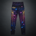TITAN Women's Galaxy Crown Compression Tights flat lay