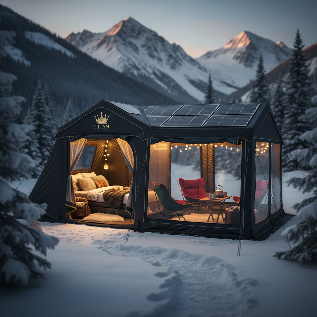 TITAN 5-Person Solar Cabin Camping Tent