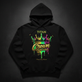 TITAN Men's Neon Drip Crown Pullover Hoodie — Electric King SWAG Edition