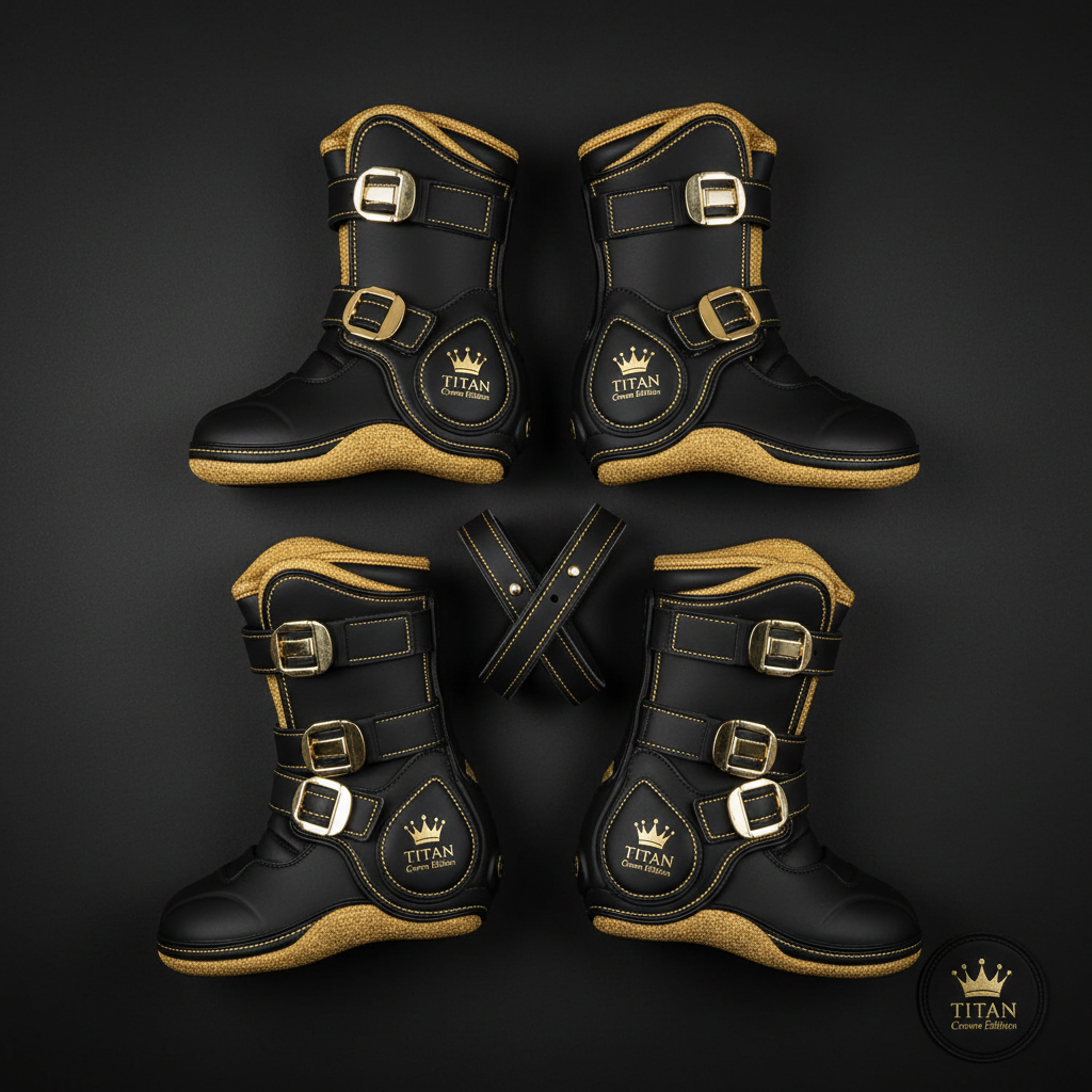 TITAN Crown Edition Equestrian Horse Sport Boot Set