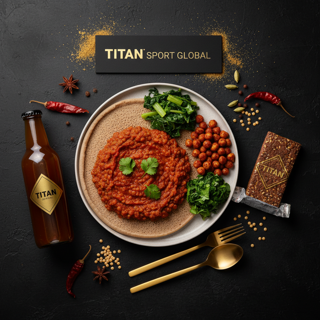 TITAN Crown Ethiopian Misir Wat vegan high-protein weekly monthly meal plan bundle