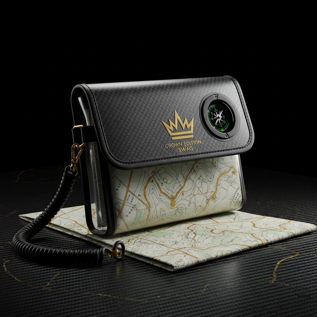 TITAN Off-Grid Waterproof Map Case — Carbon Crown SWAG