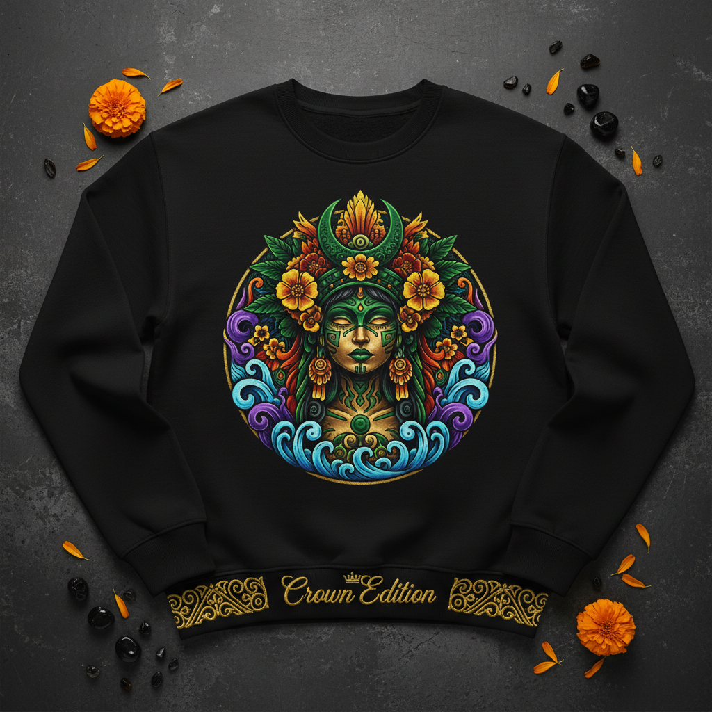 TITAN Women's Tlazolteotl Purification Goddess Crewneck — Toci Edition