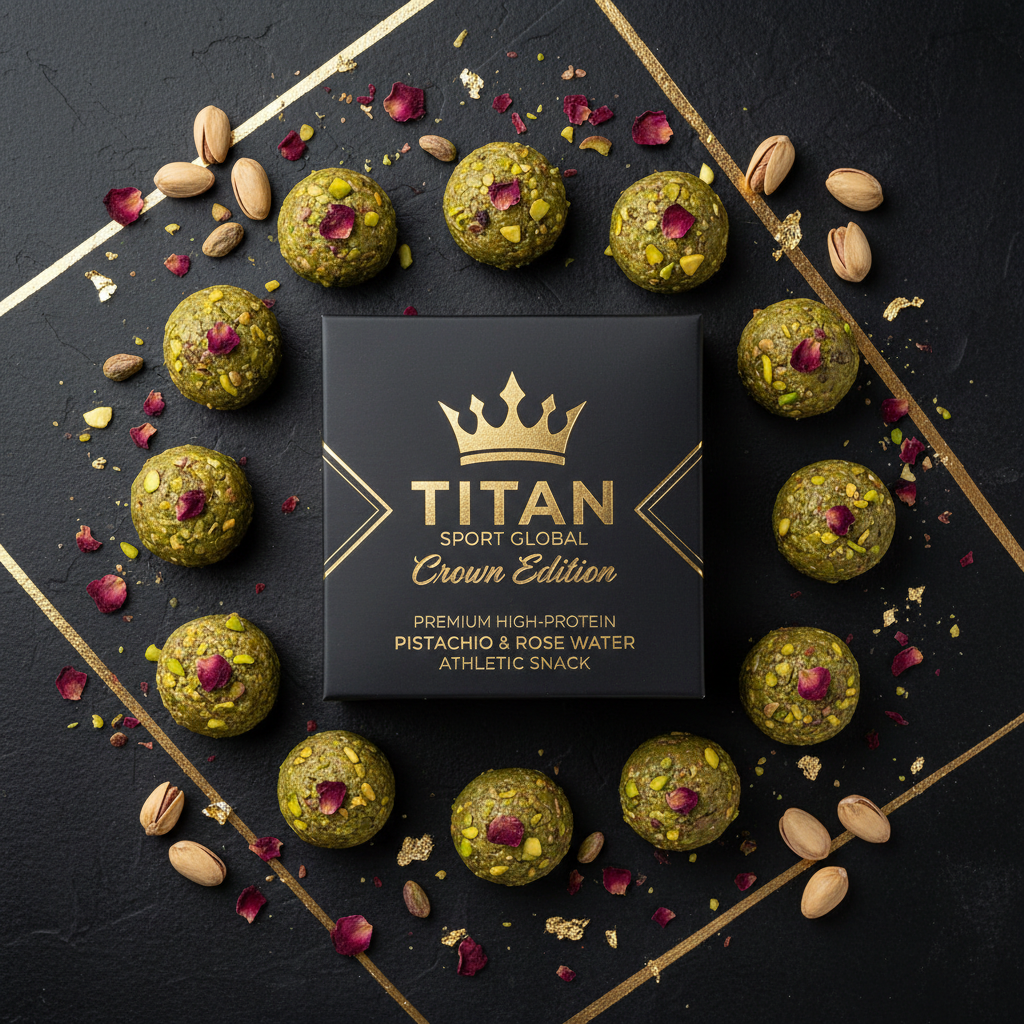 TITAN High-Protein Pistachio & Rose Water Protein Bites