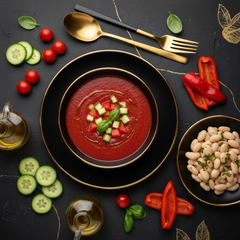TITAN Spanish Vegan Gazpacho & White Bean Lunch Plate — Weekly & Monthly Plan