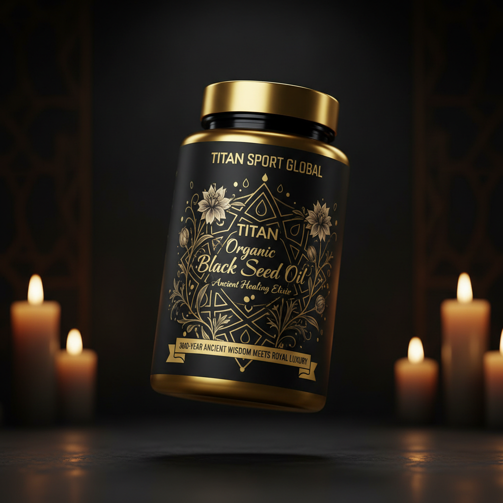 TITAN Organic Black Seed Oil - Ancient Healing Elixir supplement bottle
