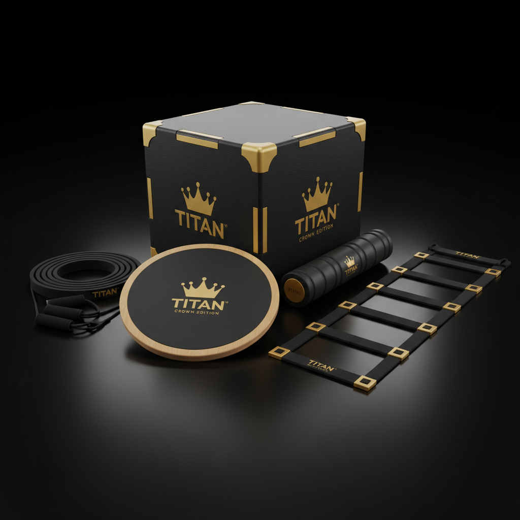 TITAN All-In-One Snowboarder's Off-Season Home Gym Kit — Crown Edition