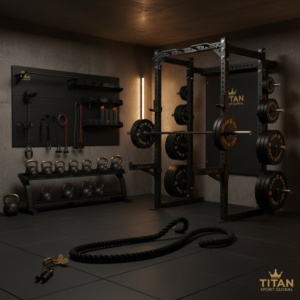 TITAN All-In-One Garage Home Gym Pro Setup Crown Edition