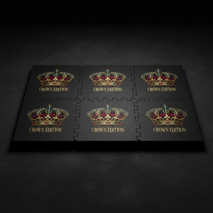 TITAN Crown Edition Rubber Gym Floor Tiles — Set of 6 | Non-Electric Home Gym Flooring