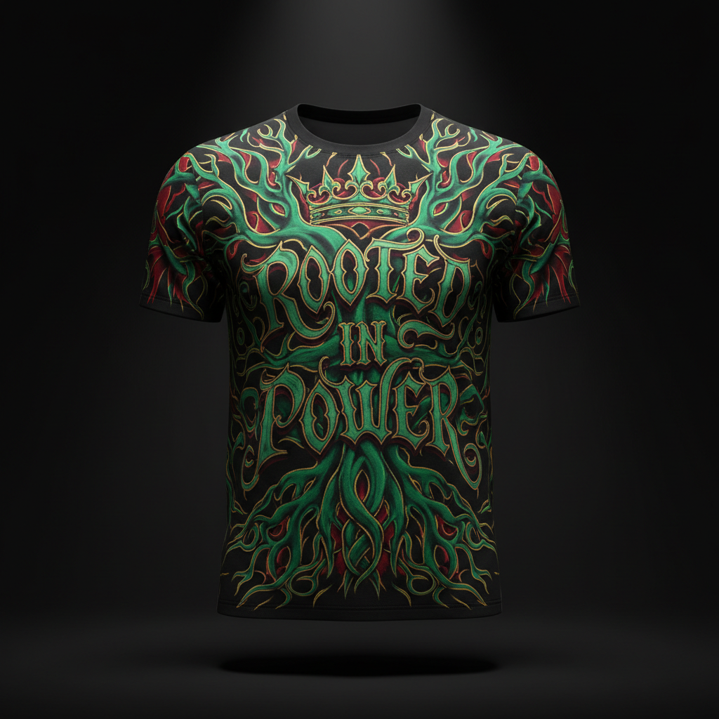 Men's Tee — Rooted In Power — Crown Edition