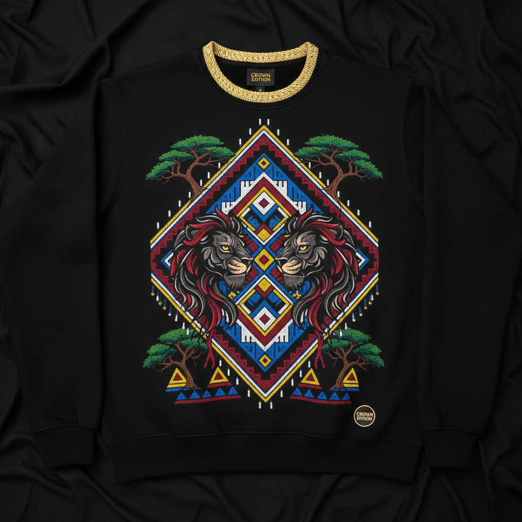 TITAN Women's Maasai Warrior Beadwork Crewneck — Enkiama Edition