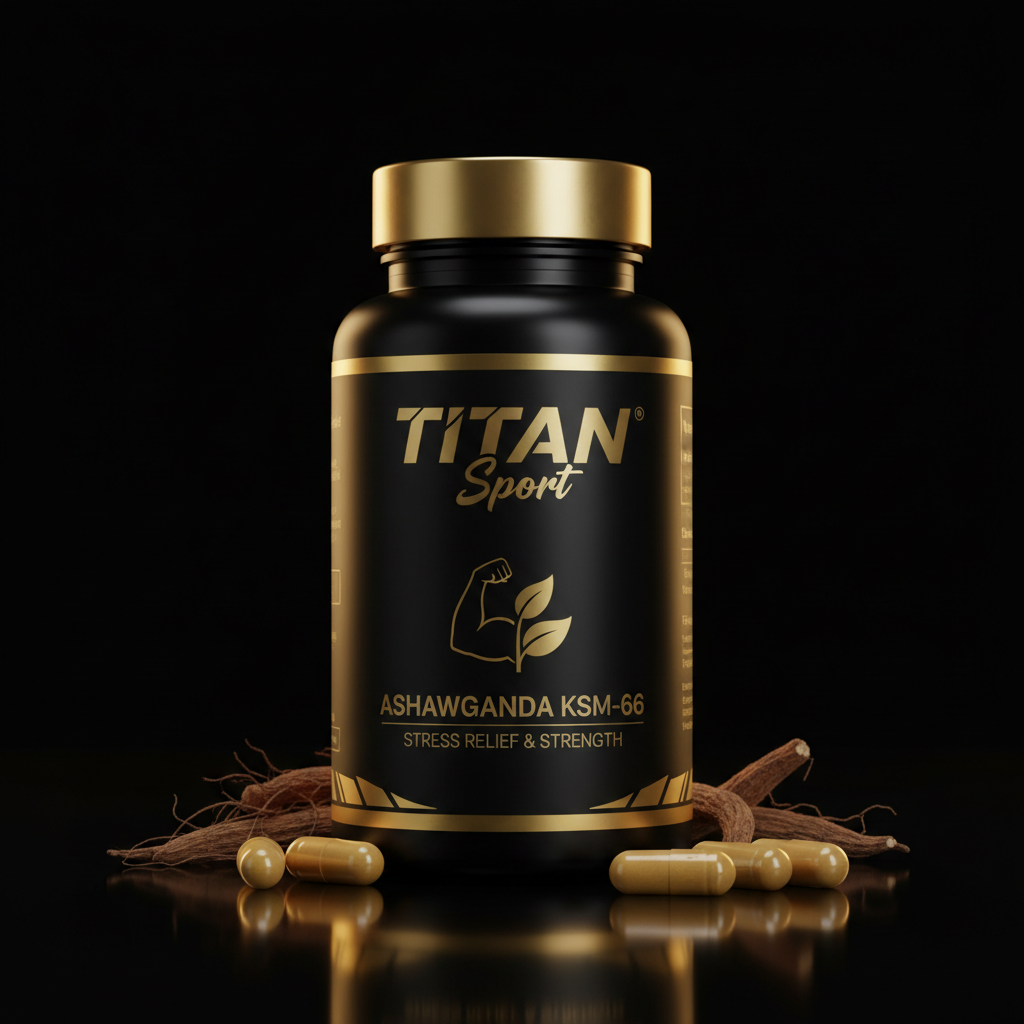 TITAN Ashwagandha KSM-66 - Stress Relief & Strength