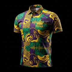TITAN Nigerian Afrobeat Sport Polo — Crown Edition