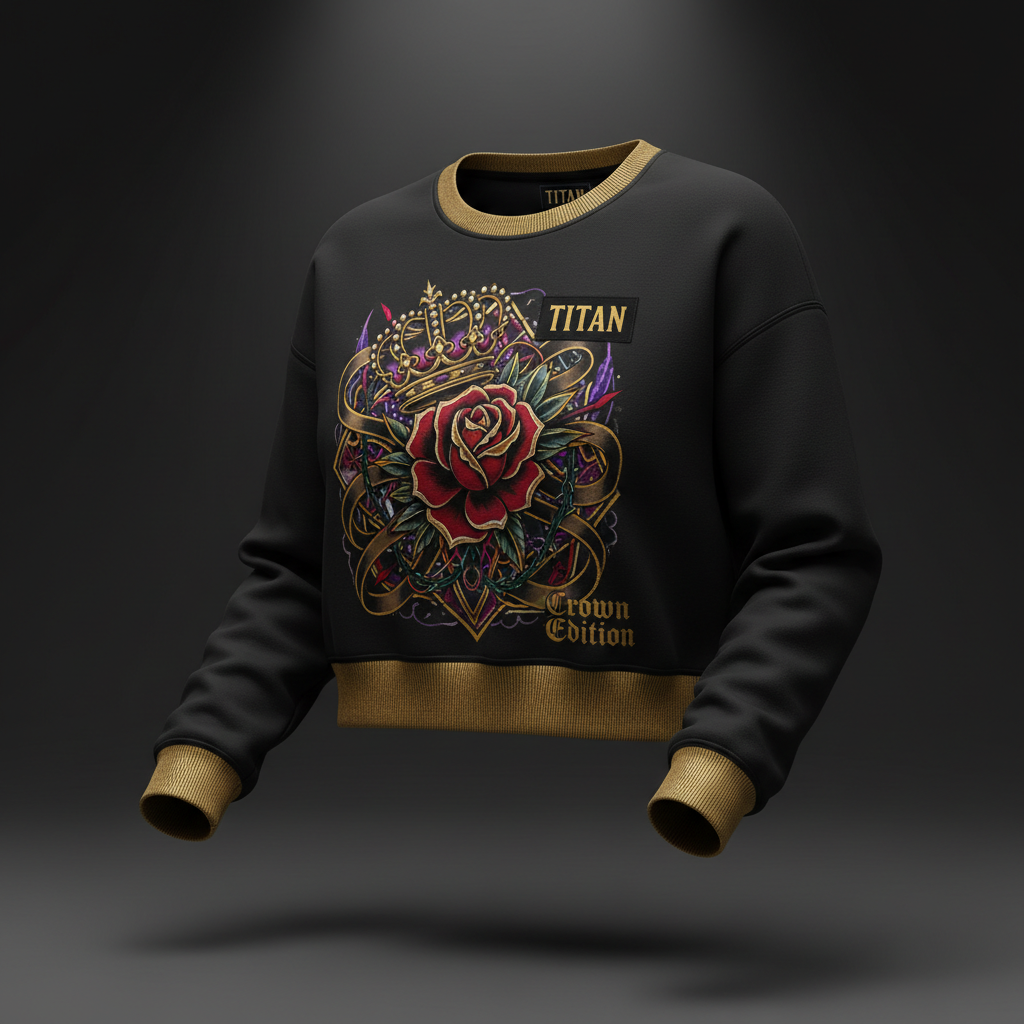 TITAN Private Label Women's Crop Sweatshirt