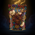 TITAN High-Protein Oatmeal Cinnamon Apple — Crown Edition bold tattoo-style artwork