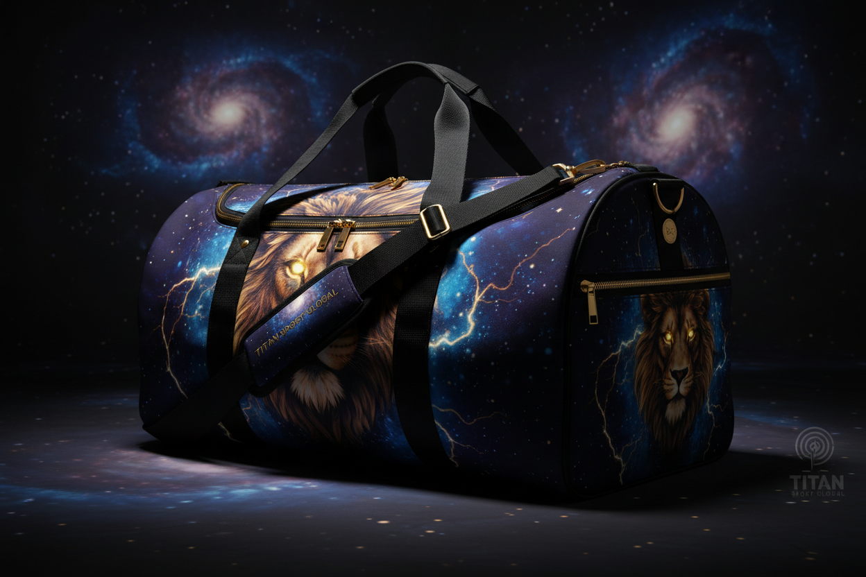 TITAN Galaxy Nebula Lion Duffel Bag