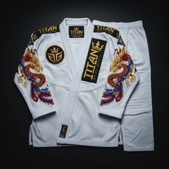TITAN BJJ Gi - Pearl Weave, IBJJF Legal, Reinforced Knees, Beats Fuji and Tatami