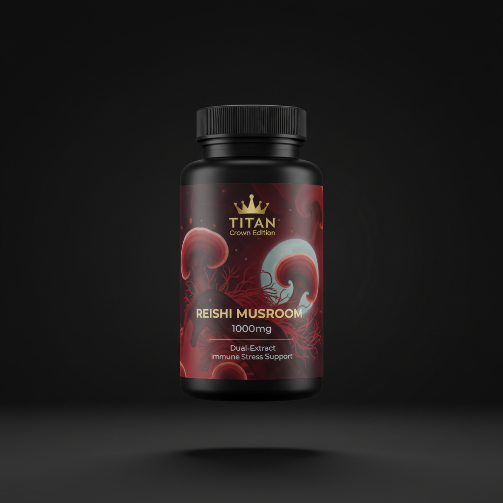 TITAN Reishi Mushroom — 1000mg Immune & Stress Support Formula