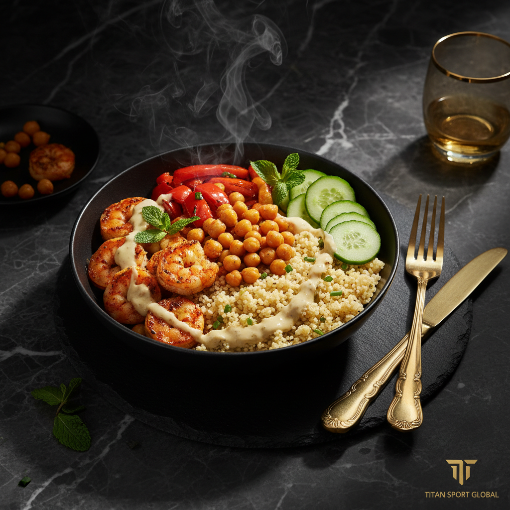 TITAN Harissa Shrimp & Couscous North African Power Dinner