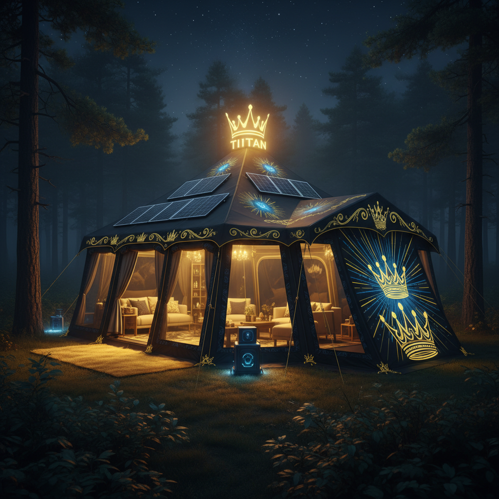 TITAN 8-Person Solar Glow Mega Tent
