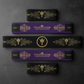 TITAN Premium Resistance Bands Set Galaxy Crown Edition flat lay