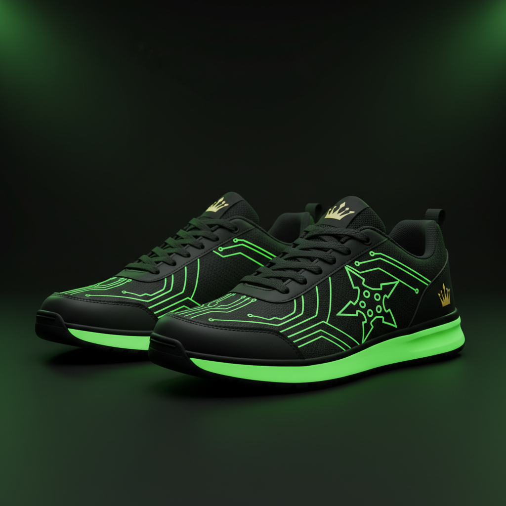 TITAN Kids Neon Ninja Training Sneaker — Crown Edition