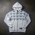 TITAN Men's Arctic White Crown Zip-Up Hoodie — Ice King SWAG Edition