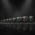 TITAN Crown Edition Rubber Hex Dumbbell Set