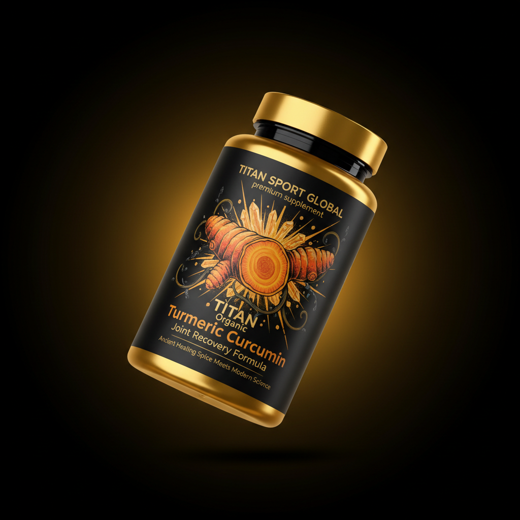 TITAN Organic Turmeric Curcumin - Joint Recovery Formula supplement bottle
